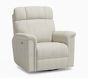 Open Box: Lullaby Deluxe Power Swivel Recliner - Performance Heathered Basketweave Dove
