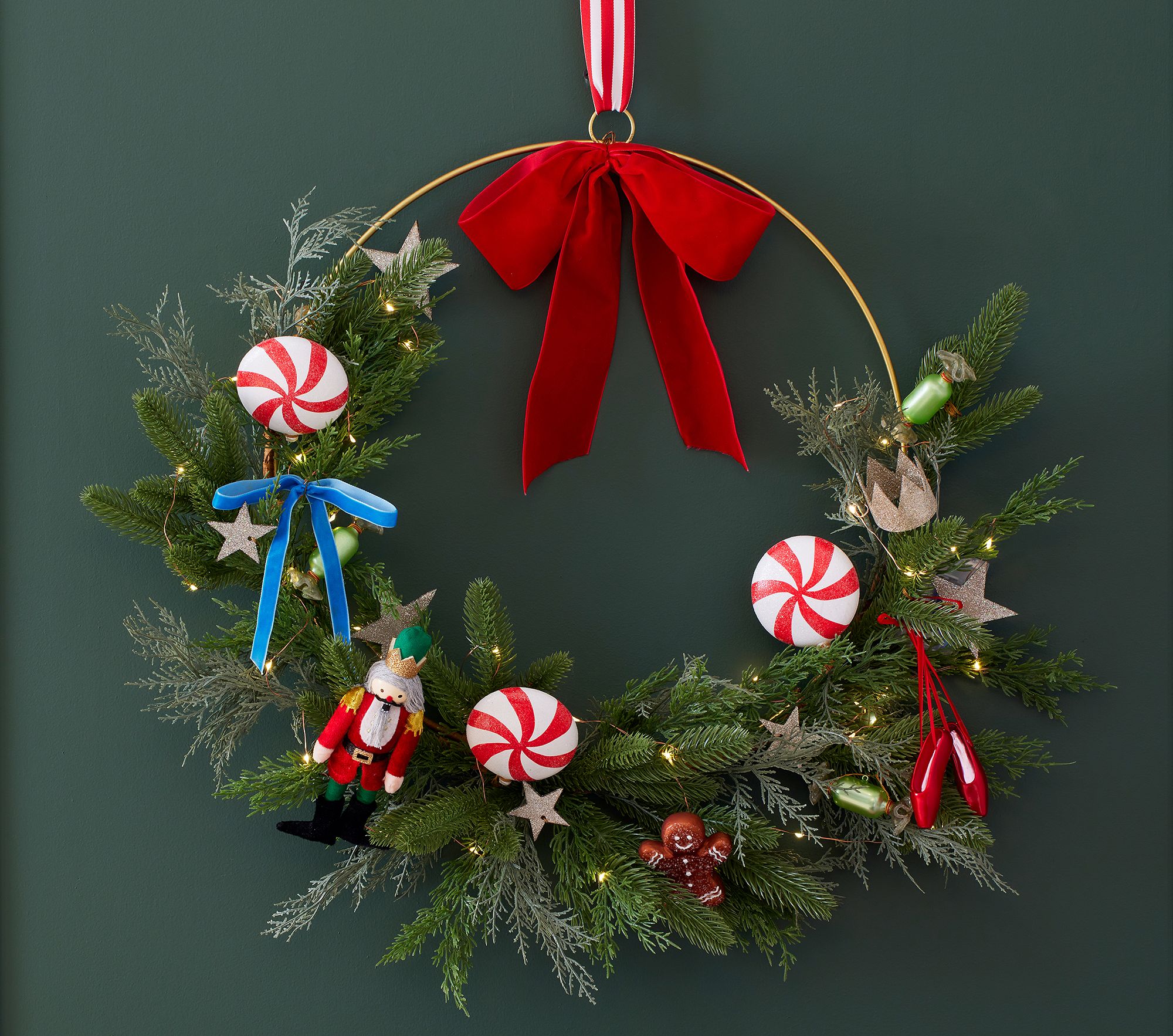Rifle Paper Co. Light-Up Christmas Wreath & Garland