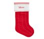 Open Box: Medium Solid Quilted Christmas Stocking - Red