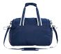 Navy Trim Solid Mackenzie Sports Duffle Bag