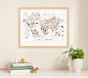 Minted® Animals World Map, 65 Threatened Species Wall Art by Sabrin Deirani