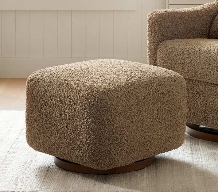 Babyletto Kiwi Swivel Glider Recliner Chair & Nursery Ottoman