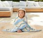 Wavy Stripe Baby Beach Hooded Towel UPF 50+