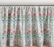 Hill House Home Block Stripe Floral Crib Skirt