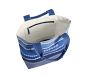 Blue Tie-Dye Stripe Tote