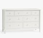 Open Box: Juliette Extra-Wide 7 Drawer Dresser (57"W x 20"D) - French White