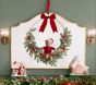 Open Box: Teddy Bear Light-Up Christmas Demi Wreath (30" Diam)