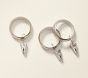 Quiet Glide Curtain Clip Rings - Set of 10