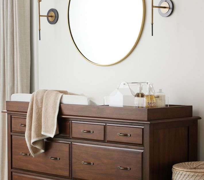 Rory Extra Wide Changing Table Dresser & Topper | Pottery Barn Kids