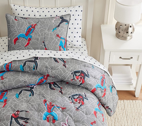 Marvel's Spider-Man Glow Comforter & Shams | Pottery Barn Kids
