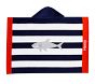 Shark Stripe Baby Beach Hooded Towel UPF 50+