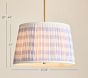 Gingham Pleat Pendant (17")