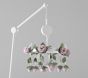 Felted Lavender Roses Musical Crib Mobile