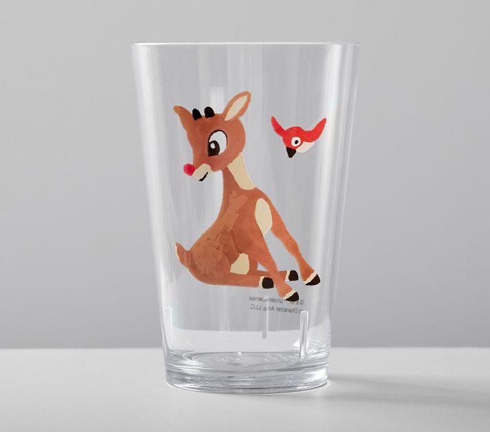 pottery barn kids クリスマス　ルドルフ　皿&タンブラーセット Rudolph®-Shaped Kid Mugs, Set of 4 | Pottery Barn Kids