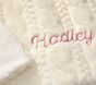 Cozy Cable Faux Fur Baby Blanket