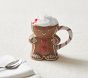 Gingerbread Ceramic Shaped Kids Mugs, Set of 2