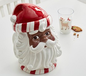 Barattolo Per Biscotti Santa In Ceramica – Pacific Giftware – Dipinto A Mano, 16,5 X 15,2 X 25,4 Cm