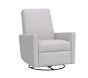 Open Box: Phoenix Power Swivel Glider &amp; Recliner, Brushed Crossweave, Light Gray