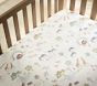 Noah's Ark Organic Crib Fitted Sheet