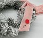 Open Box: Pink Flocked Light-Up Mini Christmas Wreaths, Set of 3