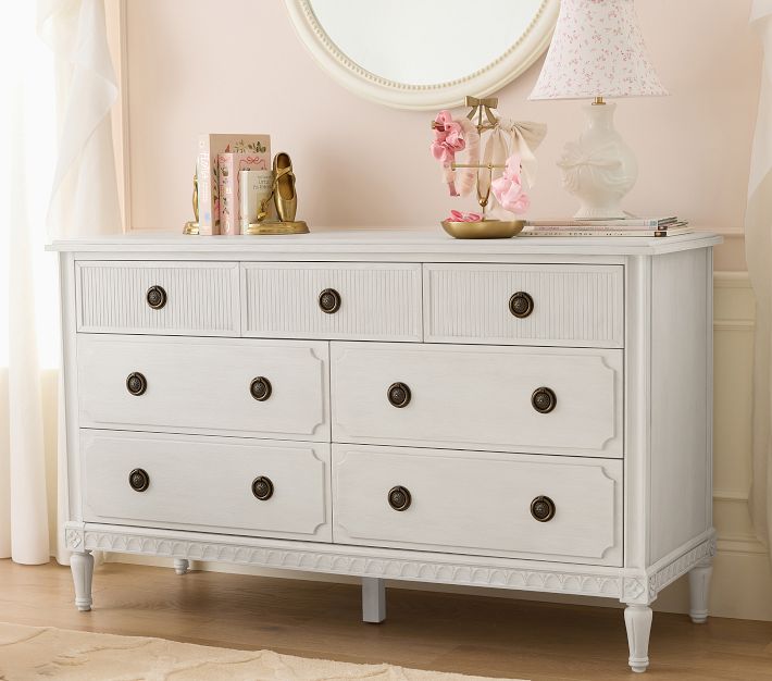 brown childs white dresser Clara 7-Drawer Dresser, 56
