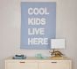 Cool Kids Live Here Embroidered Canvas Art (44" x 34")