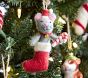 Felted Cat Ornaments, Set of 5
