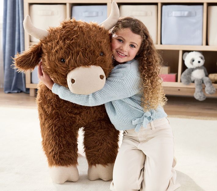 Jumbo Highland Cow Plush Toy | Pottery Barn Kids