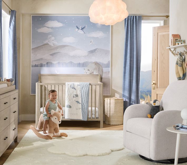 Sherpa Fox Plush Nursery Rocker | Pottery Barn Kids