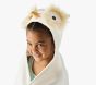 Snow Owl Plush Kid Hooded Towel