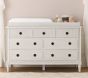 Clara 7-Drawer Dresser &amp; Topper Set (56w x 20d")