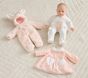 Pink Baby Doll Wardrobe, Set of 3