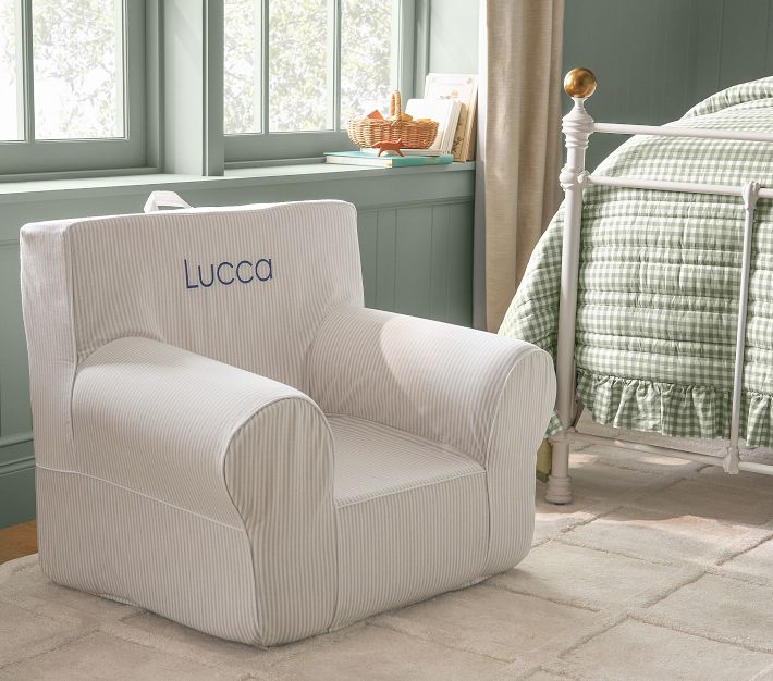 Housse De Chaise Pottery Barn Kids - My First Anywhere - Sergé Bleu Foncé "Henry"