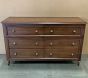 Open Box: Chris Loves Julia Turned Wood 6-Drawer Dresser (56"W x 19"D) - Heritage Walnut