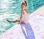 LoveShackFancy Damask Kid Beach Towel UPF 50+