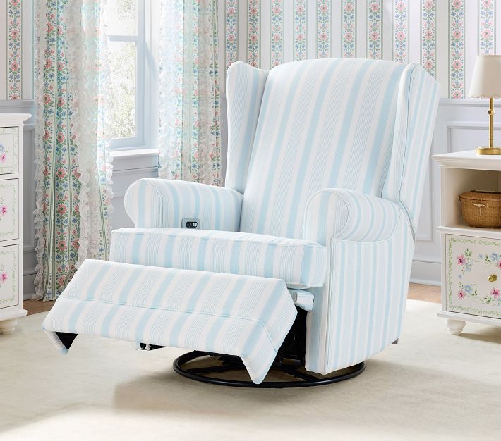 Wingback Swivel Nursery Glider & Recliner Chair | Pottery Barn Kids