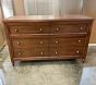 Open Box: Chris Loves Julia Turned Wood 6-Drawer Dresser (56W" x 19"D) - Heritage Walnut