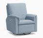 Open Box: Dream Swivel Glider Power Recliner - Heathered Chenille Chambray