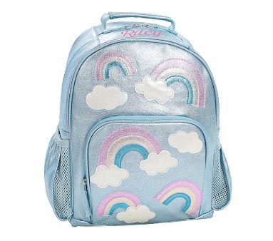 Mackenzie Metallic Rainbows Backpack | Pottery Barn Kids display picture 3