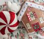 Gingerbread House &amp; Peppermint Candy Pillow Set