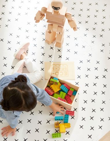 Tapis d'éveil bébé en mousseline | Nature & Découvertes