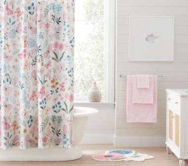 Pink Floral Bathroom