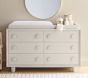 west elm x pbk Vivienne 6-Drawer Nursery Dresser &amp; Topper Set (56w x 18d")