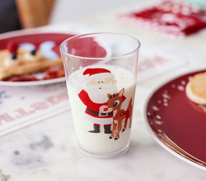 pottery barn kids クリスマス　ルドルフ　皿&タンブラーセット Rudolph® Tumbler Holiday Cup | Pottery Barn Kids