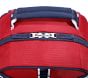 Mackenzie Red Navy Trim Solid Backpacks