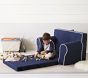 Anywhere Sofa Lounger®, Grey with White Piping