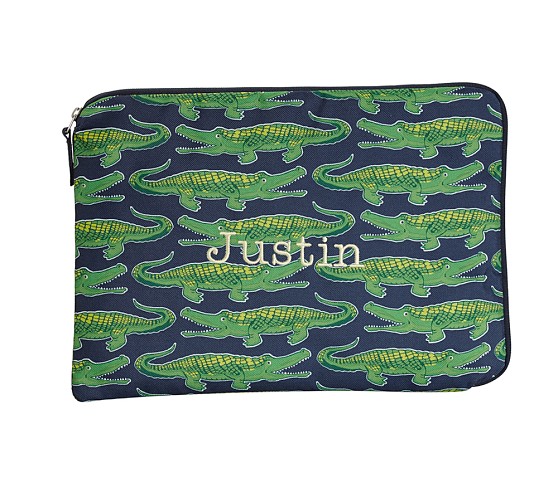 Mackenzie Navy Alligator Wet/Dry Bag