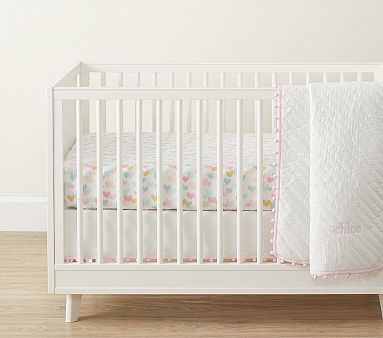Nursery Quilt Bedding Set: Quilt, Crib Fitted Sheet & Crib Skirt