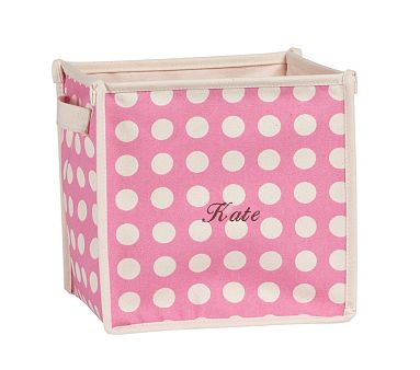 Bright Pink Dot Pop-Up Tote
