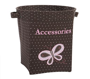 Large Brown Butterfly Appliqué Tote